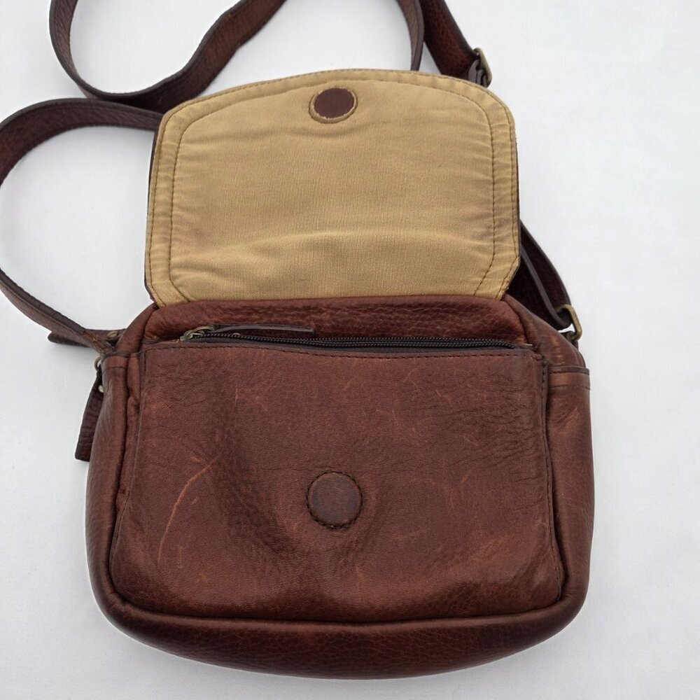 Vintage Duluth Trading Co. Leather Organizer Crossbody Bag - Picture 4 of 16